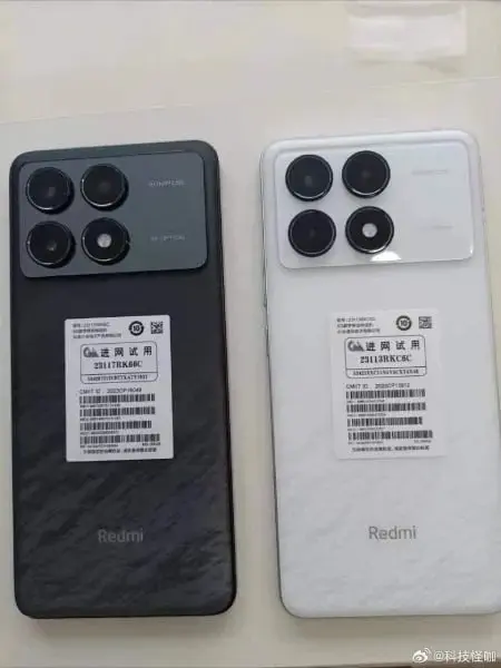 Live images of the Redmi K70 and Redmi K70 Pro emerge prior to release