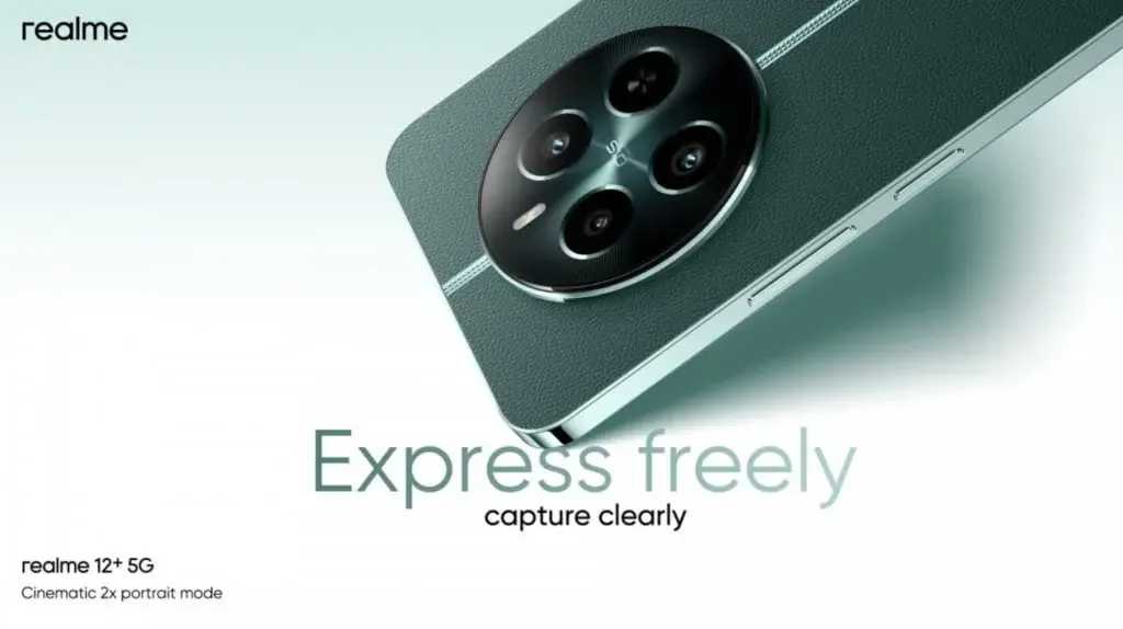 Realme 12+ 5G Camera & Chipset Details Revealed: 2x Zoom & 112° Ultrawide Lens Confirmed
