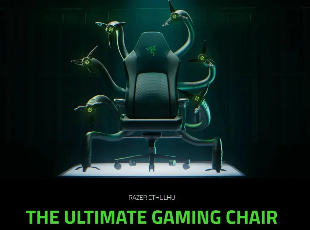 Razer April Fools Prank: Doctor Octopus Gaming Chair, Cthulhu Edition