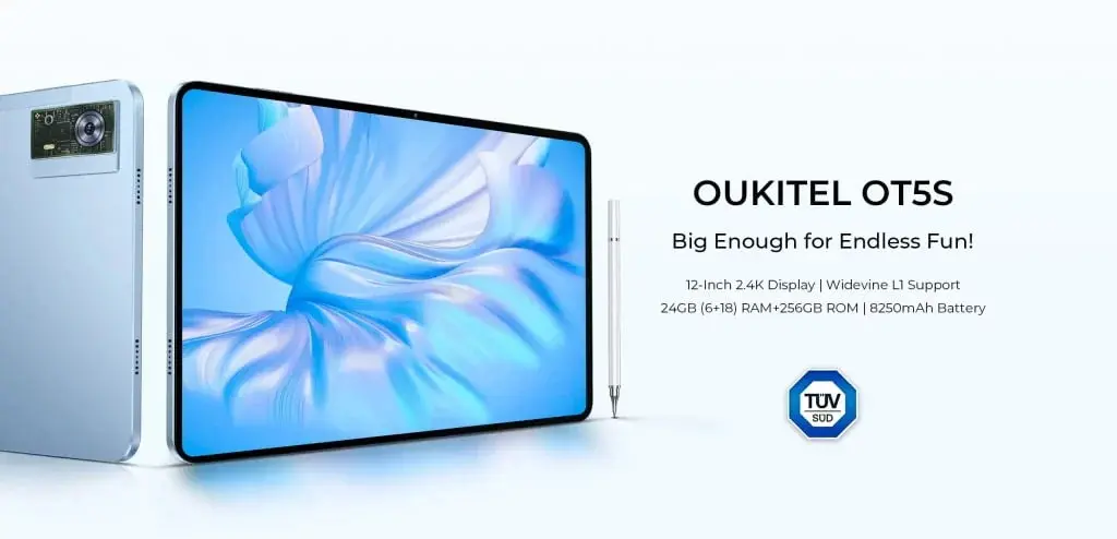 OUKITEL OT5S Android Tablet Launched with Widevine L1