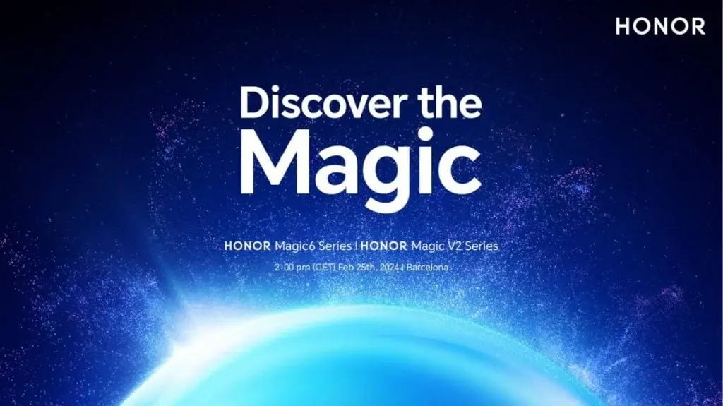 Magic 6 Series and Magic V2 RSR Set for Global Launch on February 25 as Honor Announces