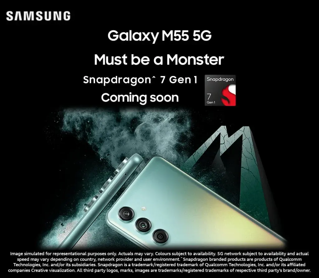 Samsung Galaxy 5G M55 Indian Launch Teased, Pricing Leaks