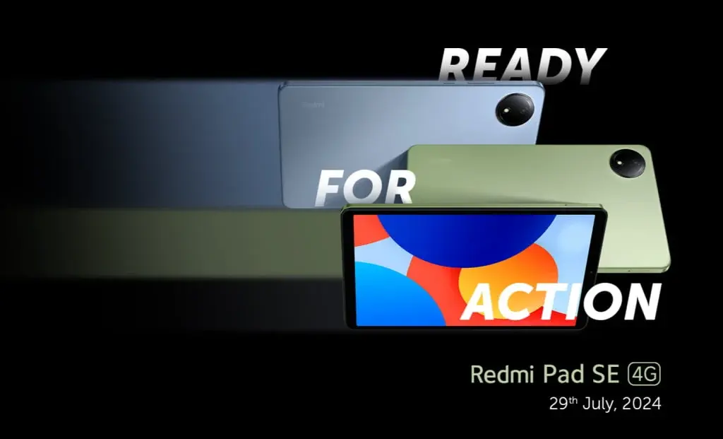 Redmi Pad SE 4G India Launch on July 29: Design & Specs Revealed