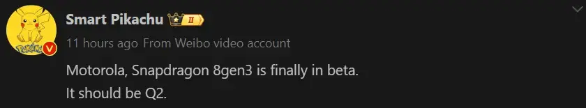 Motorola rumored to be developing Snapdragon 8 Gen 3 phone; Launch data mentioned