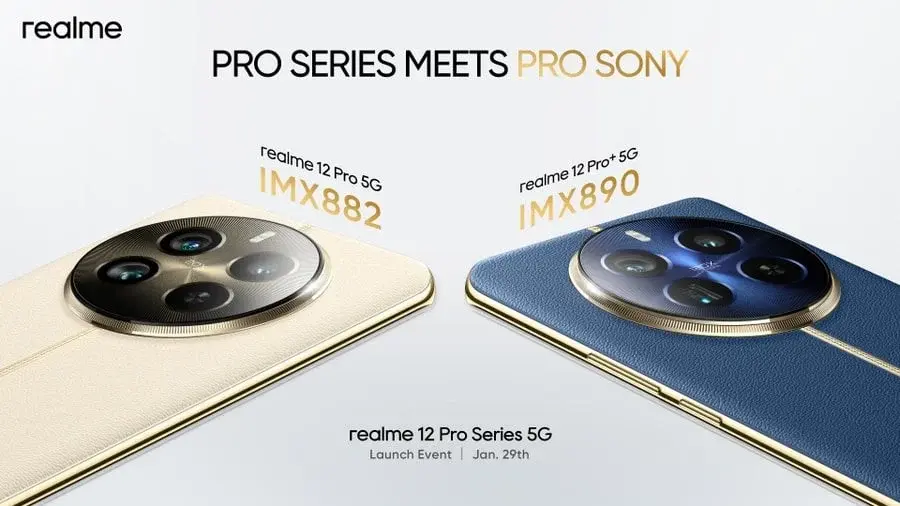 Realme 12 Pro to Come with Sony IMX882 Main Camera, Pro+ Model to Include IMX890