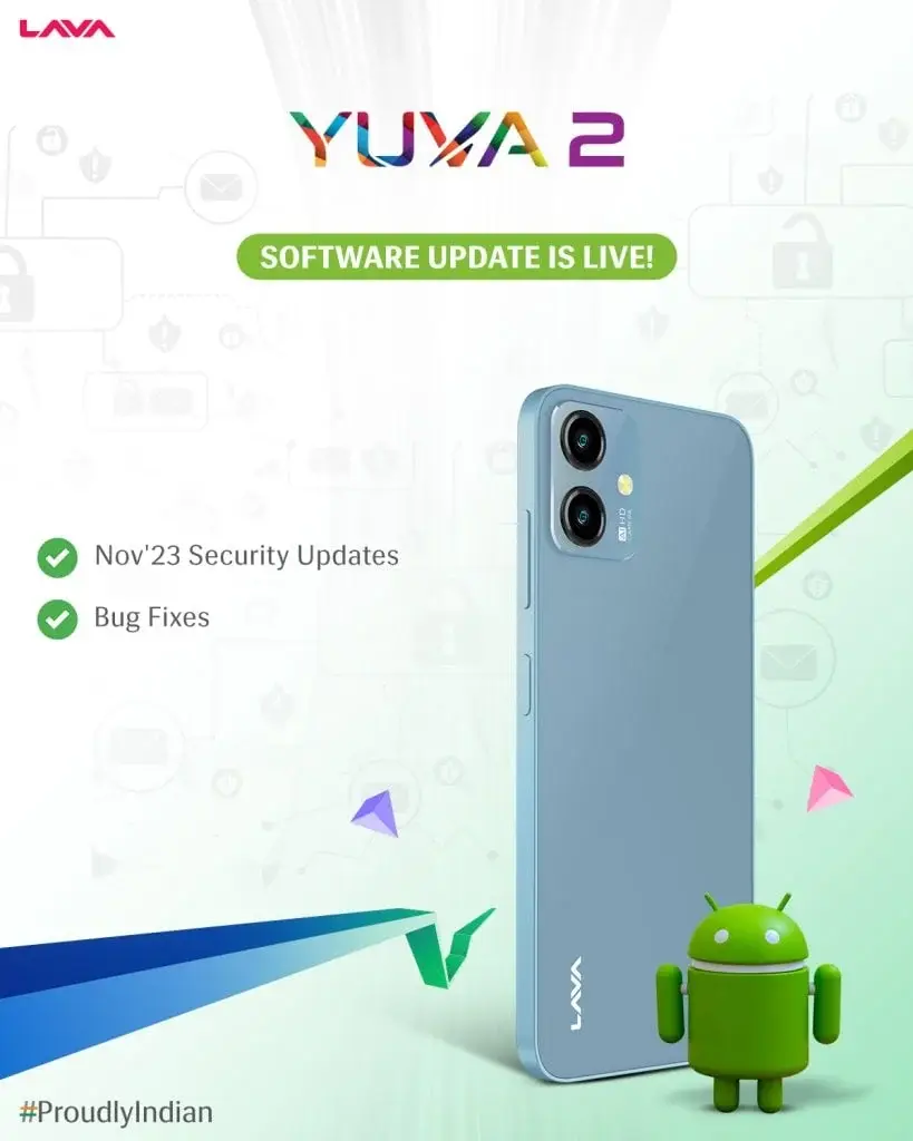 November security patch and multiple bug fixes included in Lava Yuva 2 update