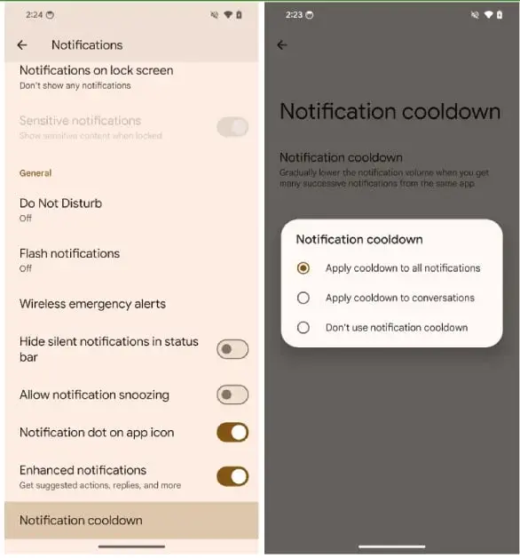 Android 15 Introduces Notification Cooldown Feature to Address Notification Overload