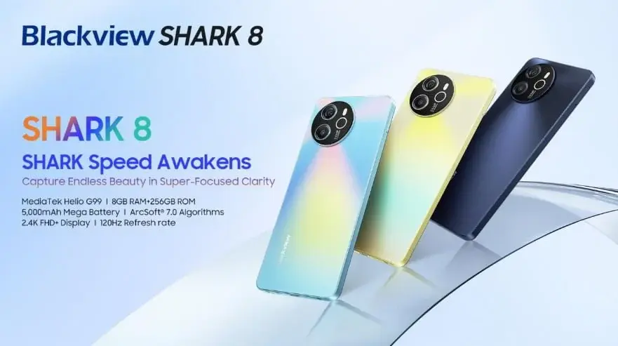 Blackview Introduces the SHARK 8: Designed for the Young Generation, Equipped with a 64MP Camera featuring Super PD, Supported by ArcSoft® 7.0, and Offering Top-Tier Performance!