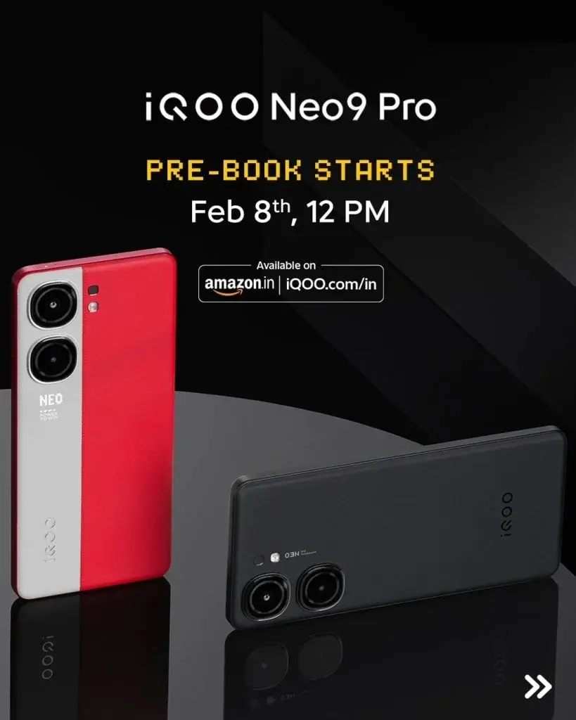 Special Offers Available for Pre-Booking of iQOO Neo 9 Pro in India Starting this Month