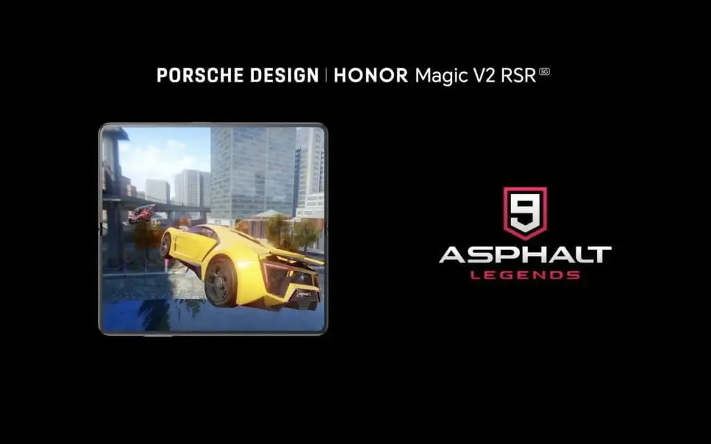 HONOR collaborates with Gameloft to enhance Asphalt 9: Legends on the Magic V2 RSR PORSCHE DESIGN smartphone