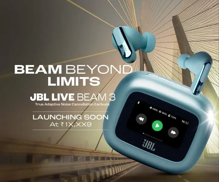 JBL Live Beam 3 Earbuds with ANC Teased on Amazon India