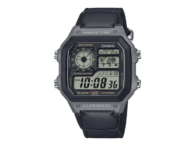 New Casio AE1200WH Digital Watch: 10-Year Battery Life Available