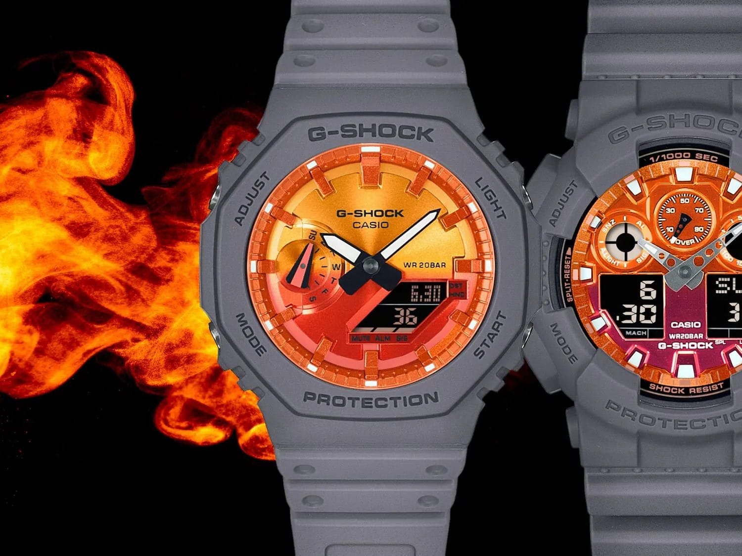 New Casio G-Shock Flame Inside Watch Collection Launches