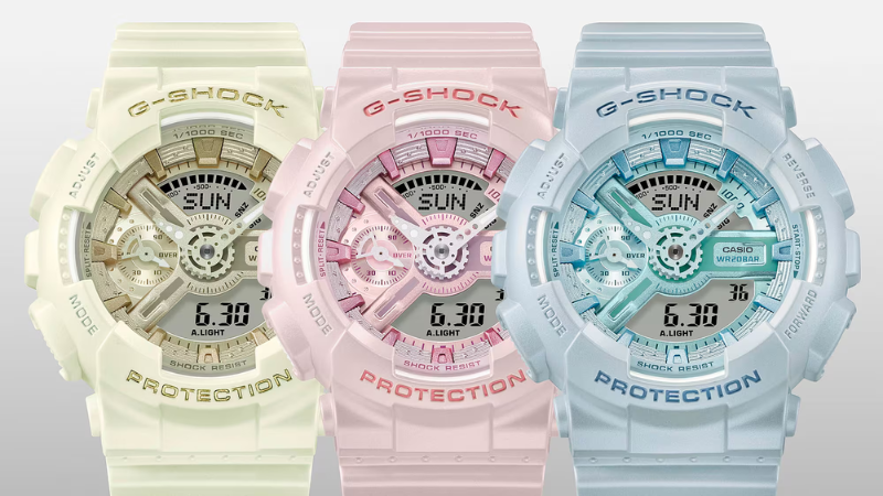 G-SHOCK Launches New Hybrid Watches with Pearlescent Finish in US