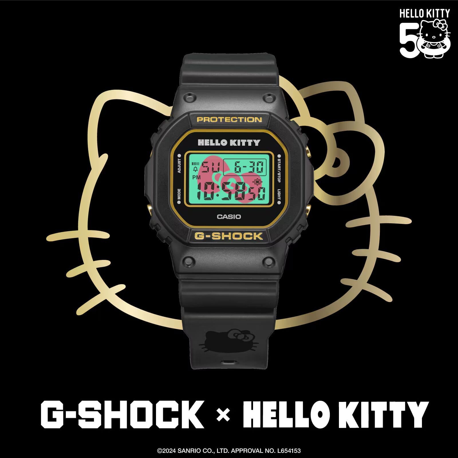 Casio and Hello Kitty 50th Anniversary G-Shock Watch Collaboration