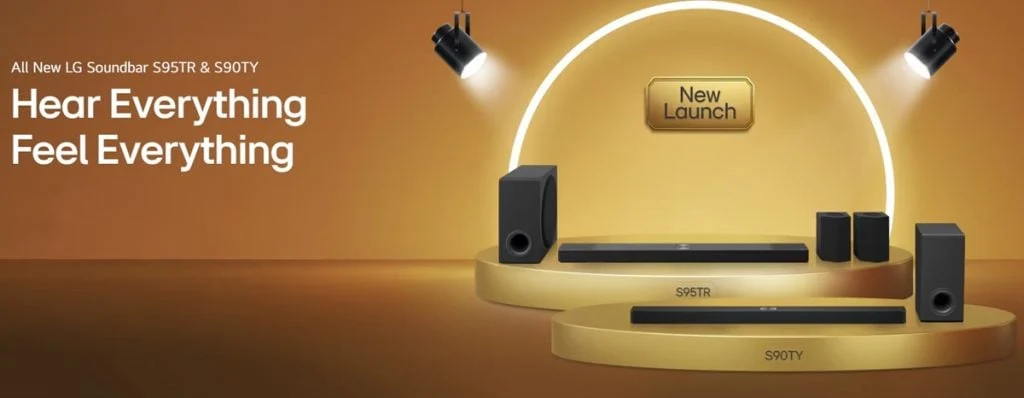 LG S95TR and S90TY Soundbars Launched in India with Dolby Atmos