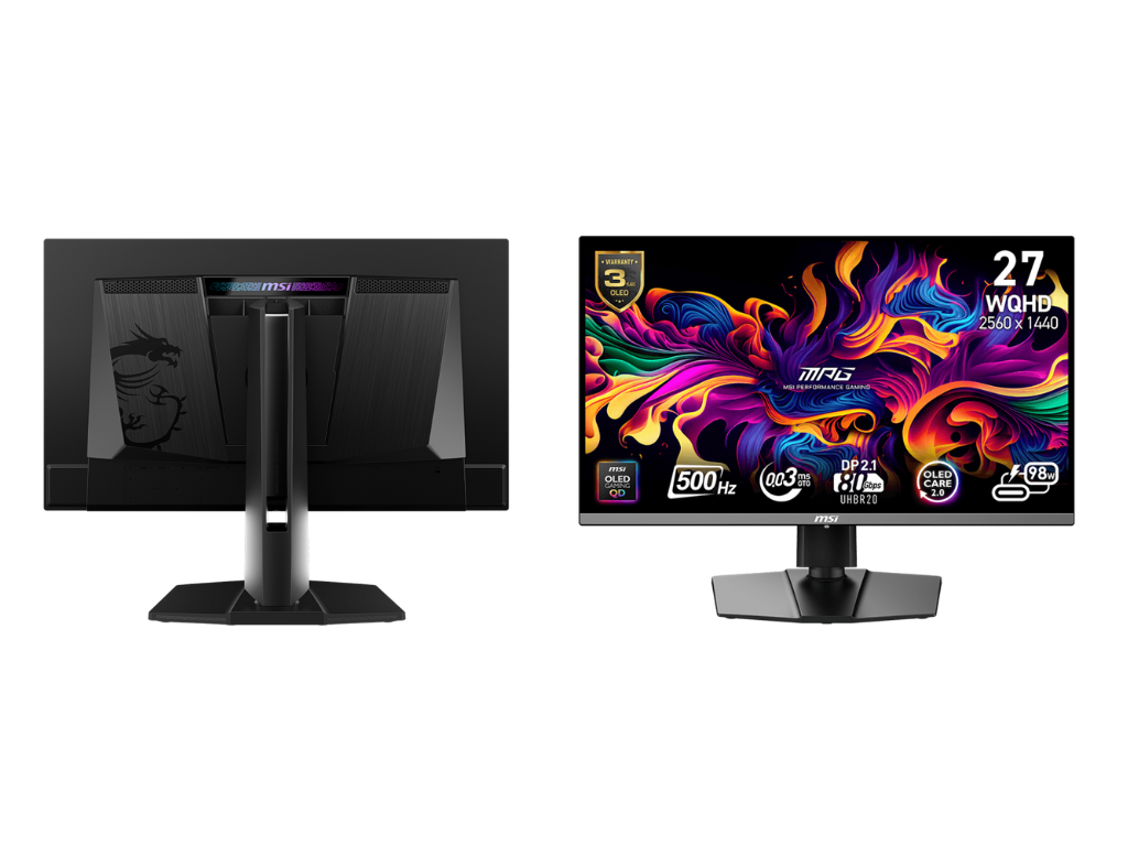 MSI Launches 27-Inch QD-OLED Gaming Monitors with 500Hz Refresh Rate