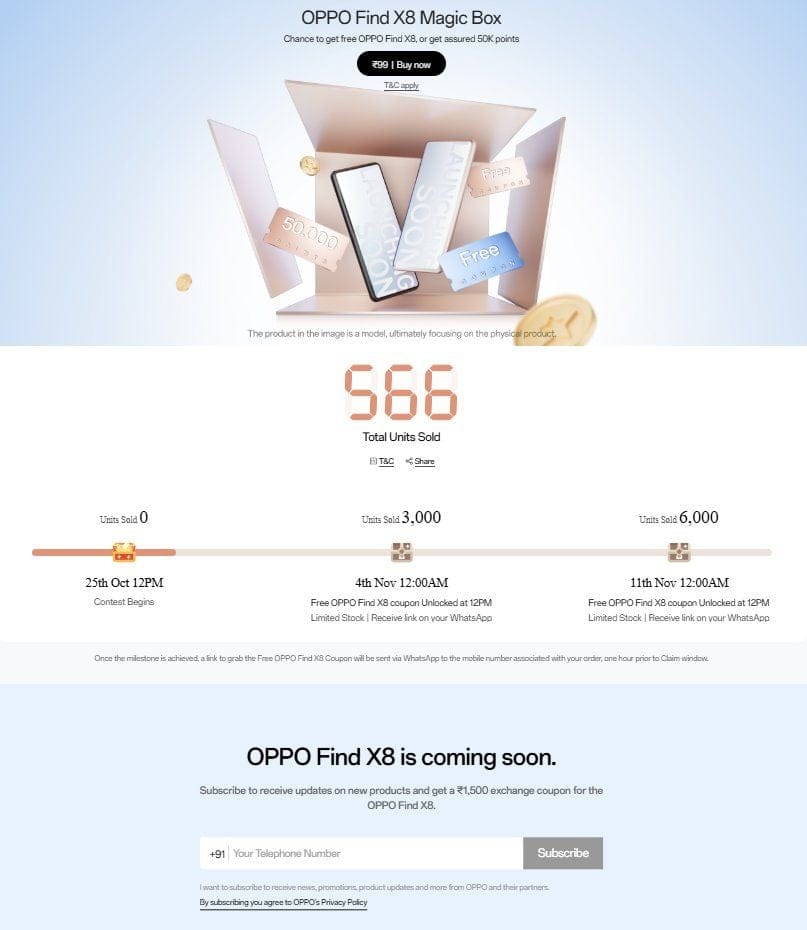 Oppo Find X8 Series Launch in India: Promotional Campaign Begins