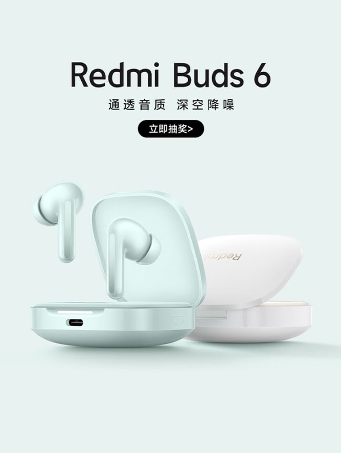 Xiaomi Redmi Buds 6: Dual Drivers, 49dB Noise Reduction, 42hrs Battery