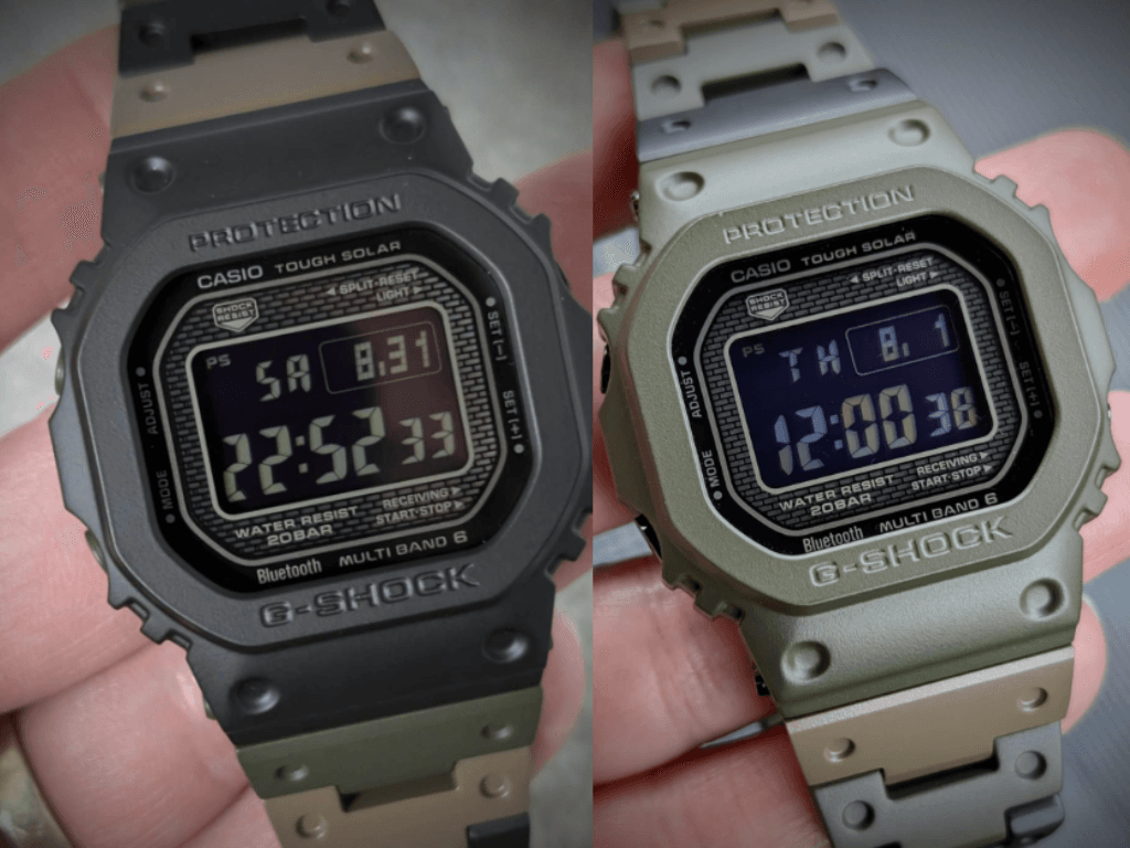 Custom Casio G-SHOCK GMW-B5000: Sleek Camo Ceramic Finishes