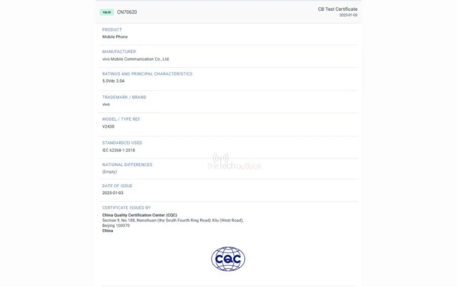 Vivo Galaxy S25 Edge Lookalike Appears with 5380mAh Battery