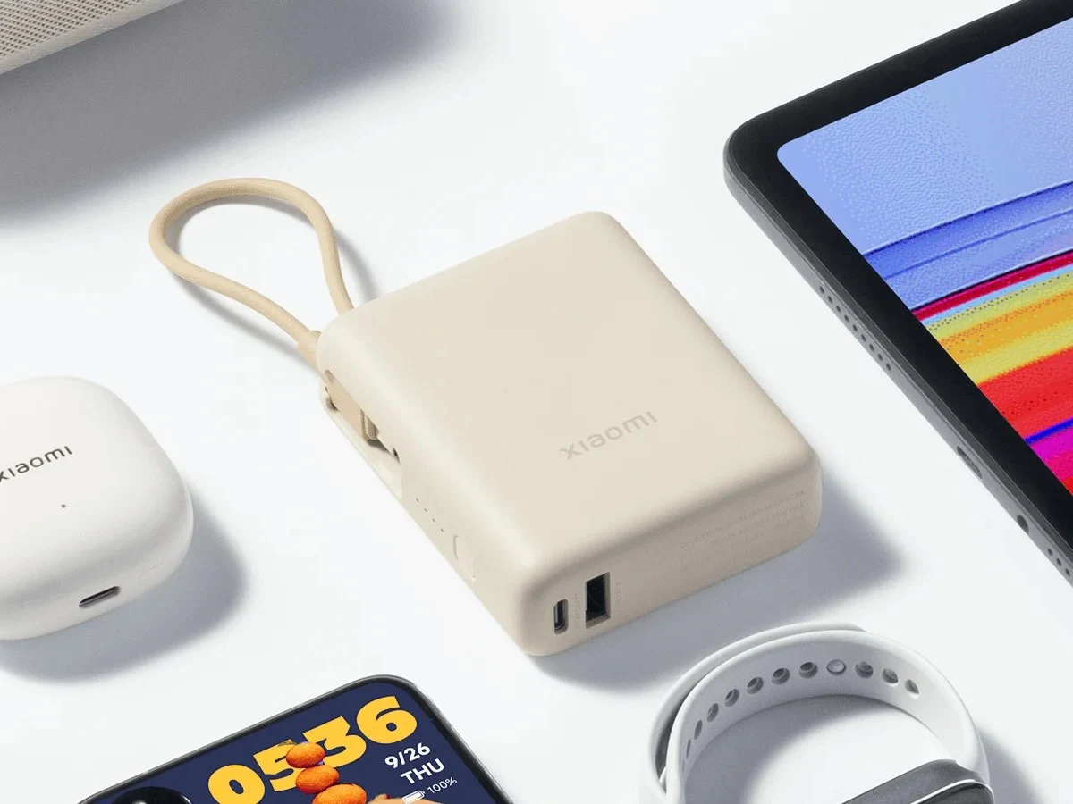 Xiaomi Launches 33W Power Bank 10000 with Integrated Cable Globally