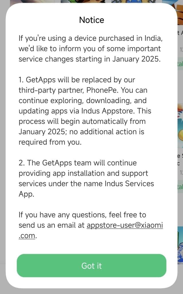 Xiaomi Launches New App Store in India to Replace GetApps