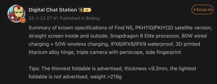 OnePlus Open 2 Leak: Might Not Be the Lightest Foldable Phone