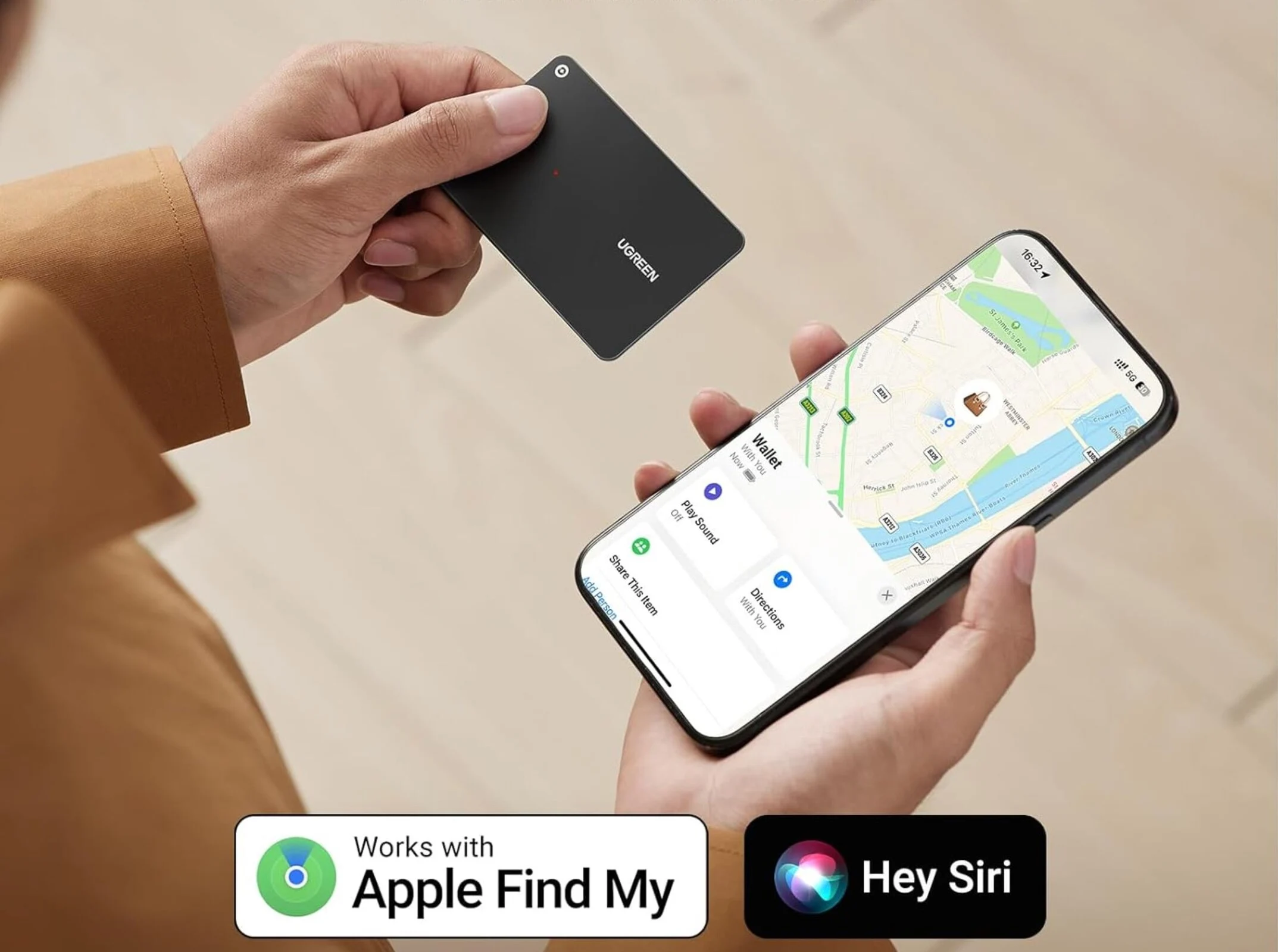 Ugreen Finder Slim: 1.7mm Ultra-Thin AirTag Alternative Launches Discount