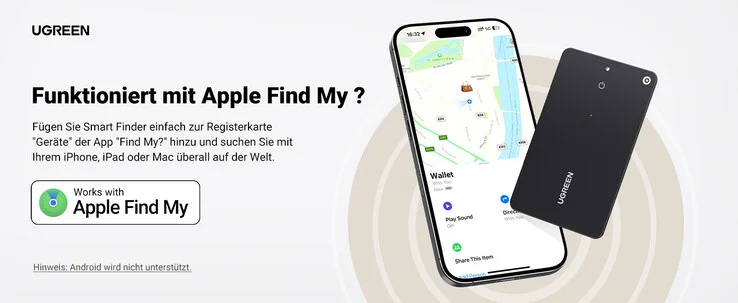 Ugreen Finder Slim: 1.7mm Ultra-Thin AirTag Alternative Launches Discount