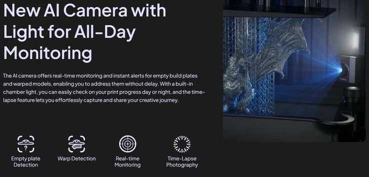 Elegoo 3D Printer: 16K Resolution, Touchscreen, and Camera
