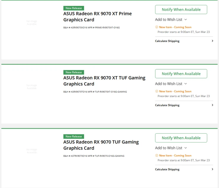 Radeon RX 9070 XT Pre-Order Date Leaked by Retailer