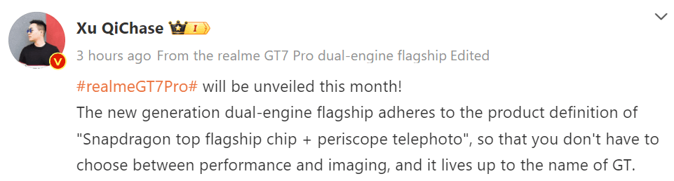 Realme GT 7 Pro Launching This Month: Specs and Teasers Revealed