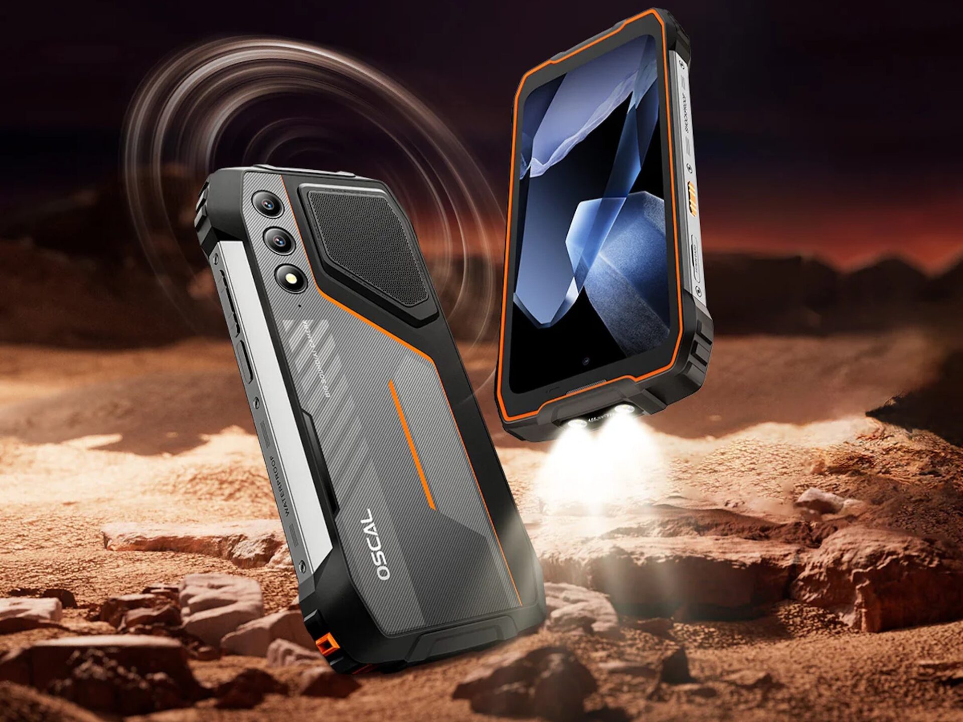 Pilot 1: Rugged Smartphone with Long Battery, Loud Speakers, Bright Light