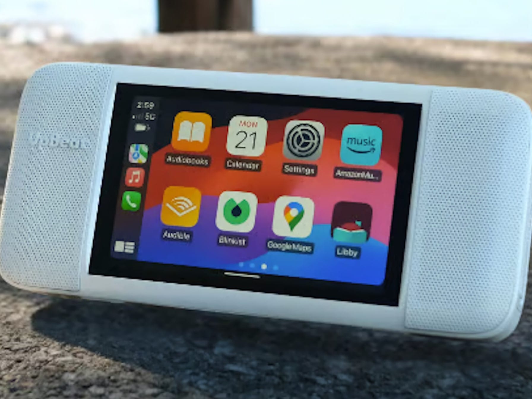 Rugged Tablet with 4 Speakers: Shower Radio & CarPlay System