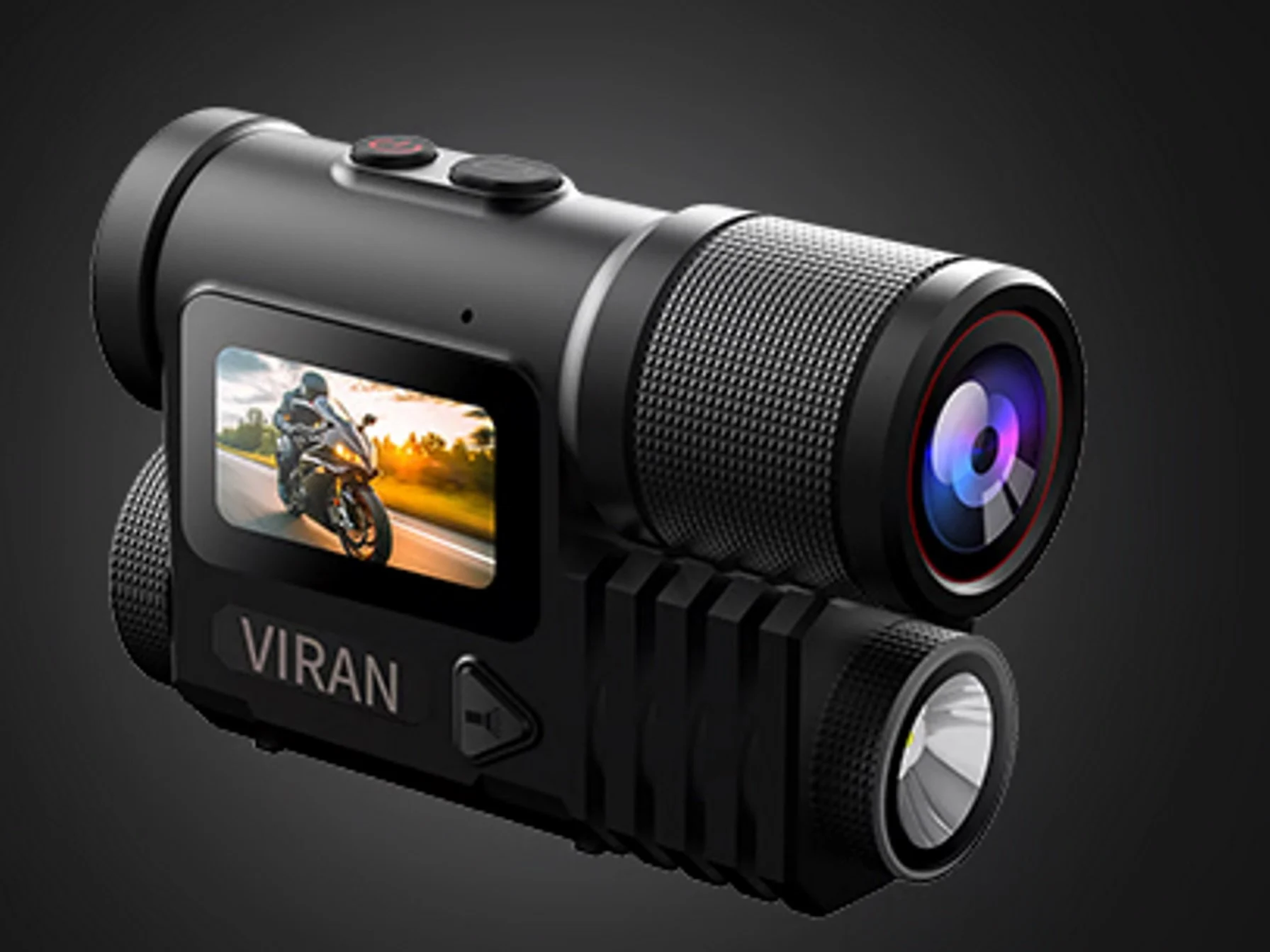 VN-09: 5K Sports Camera with Night Vision, Flashlight & Voice Control