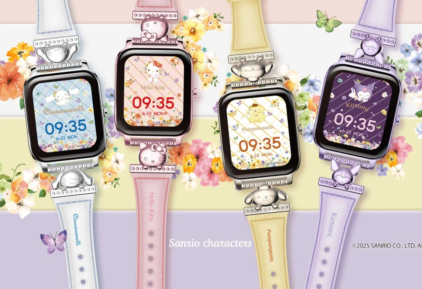 Green House Unveils Sanrio Character Smartwatches for Fans