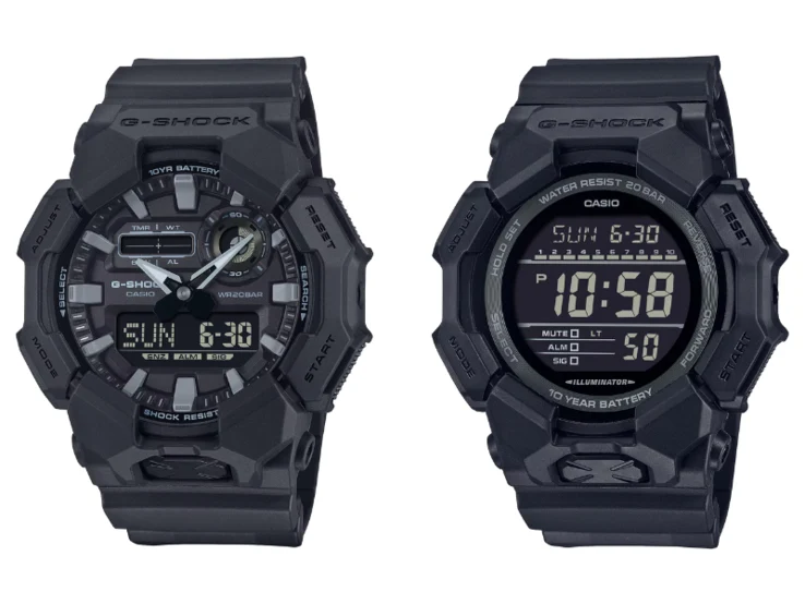 Casio GA010 and GD010 Watches with 10-Year Battery Now in US
