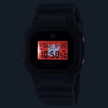 Casio G-Shock DWE-5600UD-1: All-Black Watch with Camo Straps