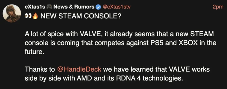 Conflicting Reports on New Valve Steam Hardware with AMD RDNA 4