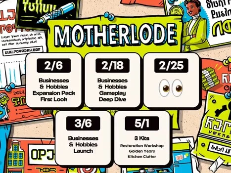 Sims 4 Motherlode Season Roadmap: Business Expansion Pack Details