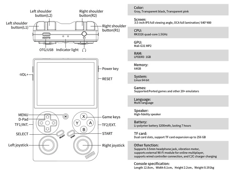 G350: Affordable Retro Gaming Handheld Competes with RG353V