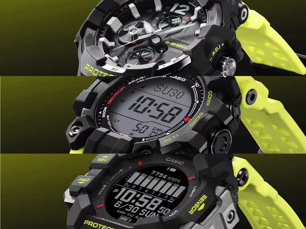 New Casio G-Shock Master of G: Solar-Powered with Step Counter