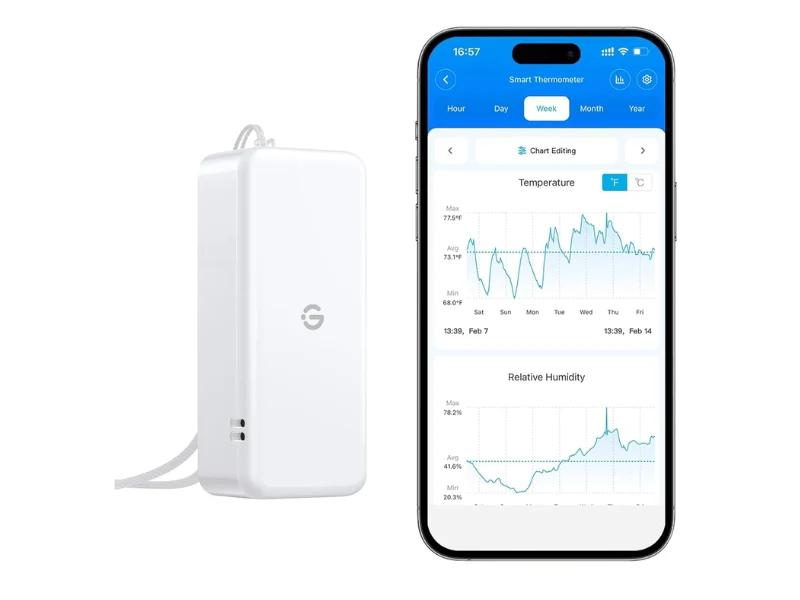 Govee Smart Thermo-Hygrometer 2s Lite with Data Export Now Available