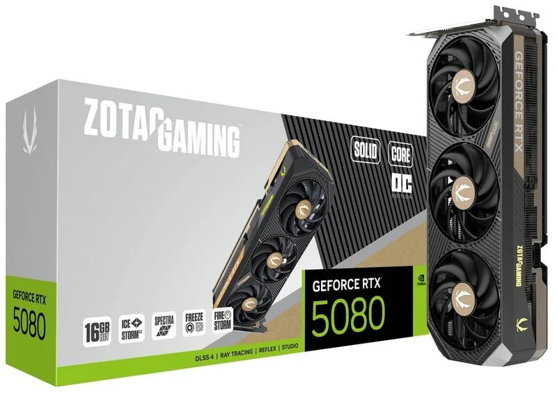 Zotac Unveils Compact Solid Core RTX 5080 and 5070 Ti GPUs