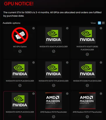 Radeon RX 9070 XT vs GeForce RTX 5090 Stock Disparity Revealed