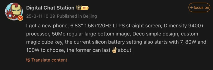 OnePlus Phone Leaks: 6.83-Inch Display, Dimensity 9400+, Big Battery