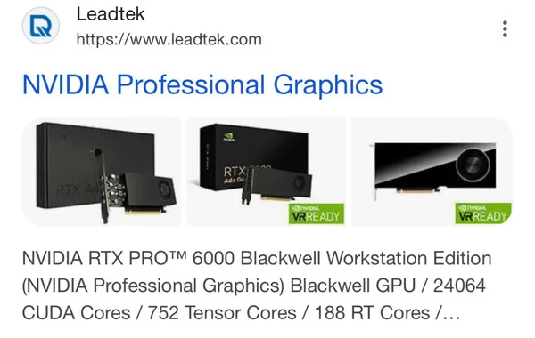 Nvidia RTX 6000 Pro Leaks Ahead of GTC 2025 Launch Rumors