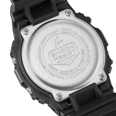 New Casio G-Shock DW-5600BBR-1: All-Black Design with Red Display