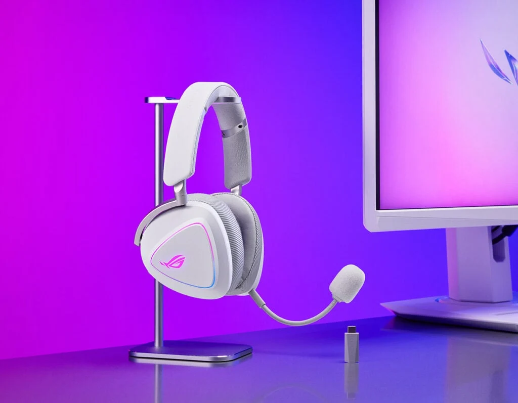 Asus ROG Delta 2 Headset Debuts in Moonlight White with 50mm Drivers